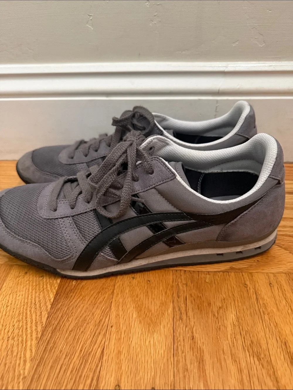 Onitsuka Tiger by Asics Men's Gray Lace-Up Mesh & Suede Sneakers